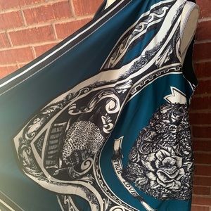 DKNY sleeveless wrap- Teal